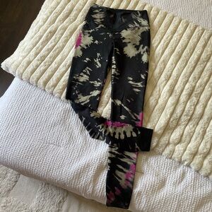 Noli Tie Dye Leggings Womens XS Black Pink